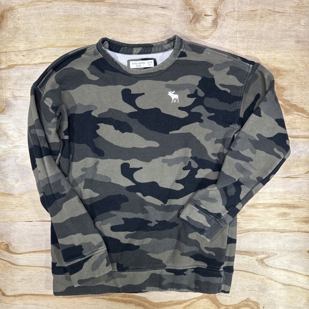 Abercrombie & Fitchkids‎ Size 15/16 Camo Sweatshirt Long Sleeve Crew Neck